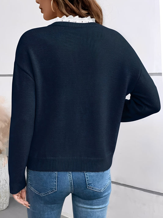 Anna | Elegant V-Neck Sweater