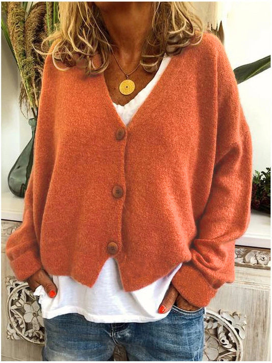Hazel | Relaxed Cropped Knit Cardigan