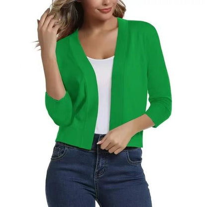 Audrey | Cropped Open Front Cardigan