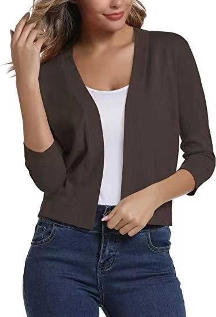 Audrey | Cropped Open Front Cardigan