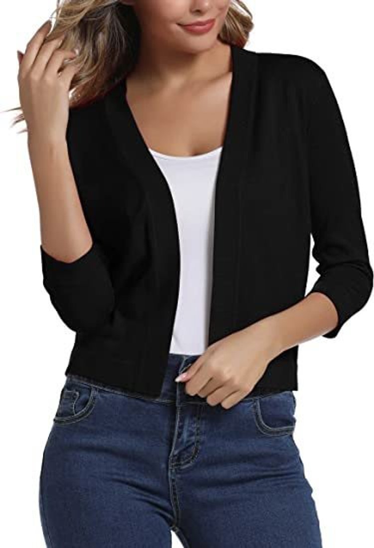 Audrey | Cropped Open Front Cardigan