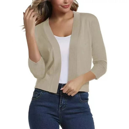 Audrey | Cropped Open Front Cardigan