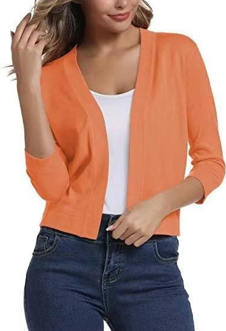 Audrey | Cropped Open Front Cardigan