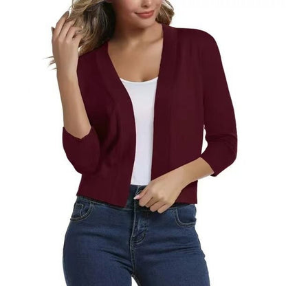 Audrey | Cropped Open Front Cardigan