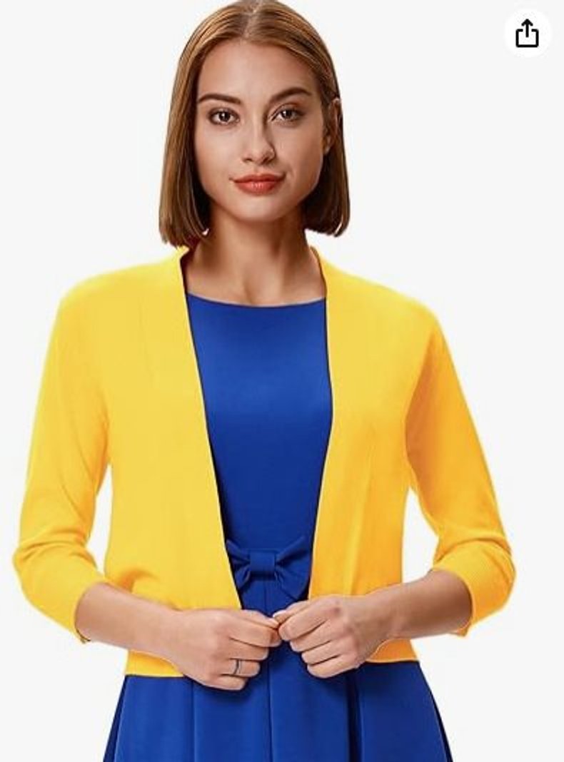 Audrey | Cropped Open Front Cardigan