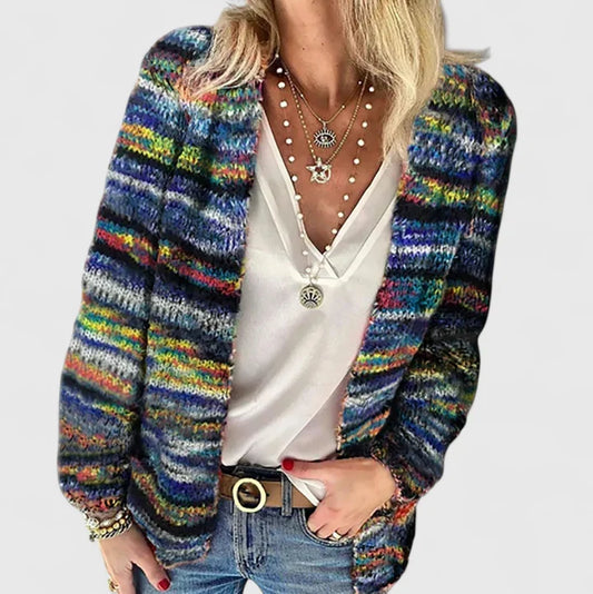 Aurora | Multicolor Open Knit Cardigan
