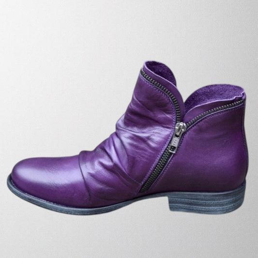 Charlotte | Zip Trim Ankle Boots