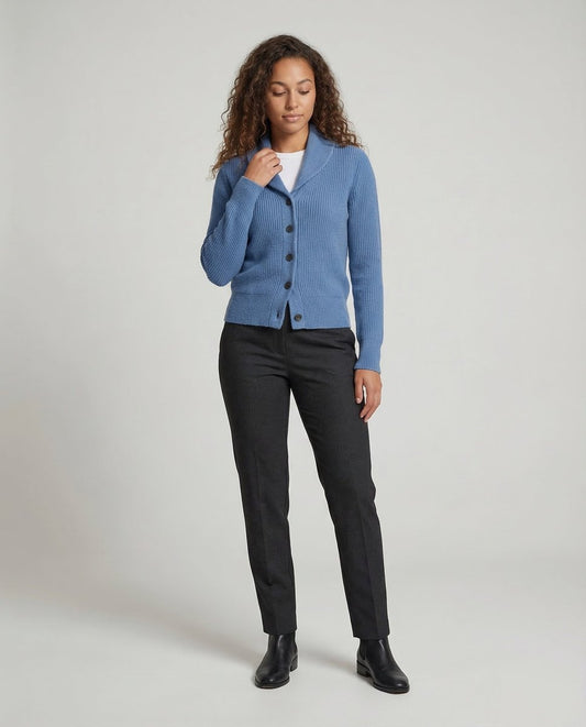 Claire | Shawl Collar Button Cardigan