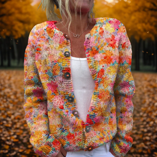 Dahlia | Floral Knit Cardigan