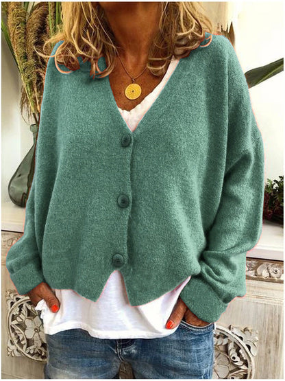 Hazel | Relaxed Cropped Knit Cardigan
