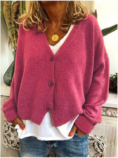 Hazel | Relaxed Cropped Knit Cardigan