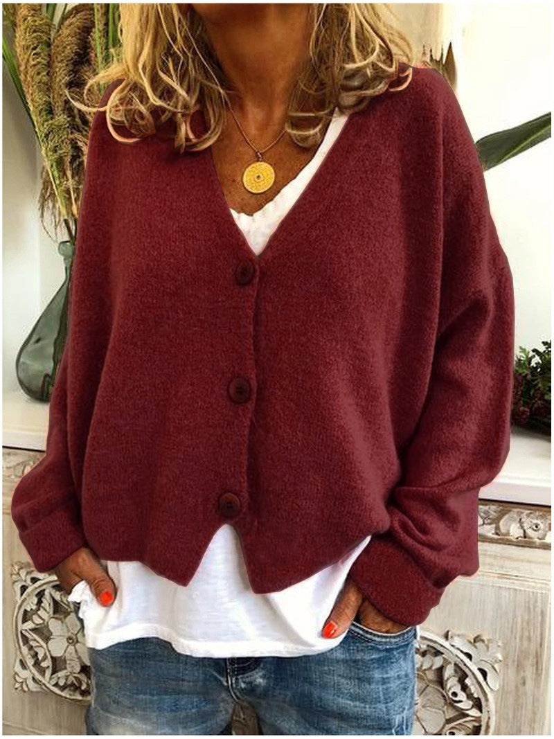 Hazel | Relaxed Cropped Knit Cardigan