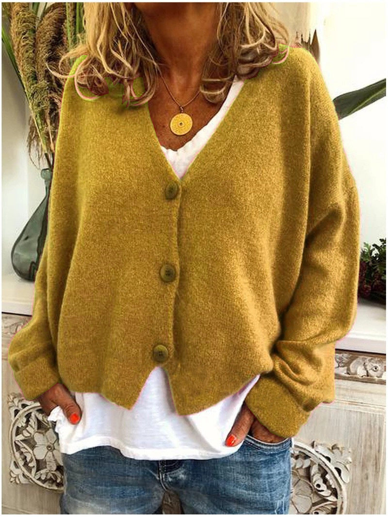 Hazel | Relaxed Cropped Knit Cardigan