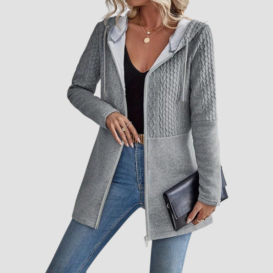 Juniper | Longline Hooded Zip Cardigan