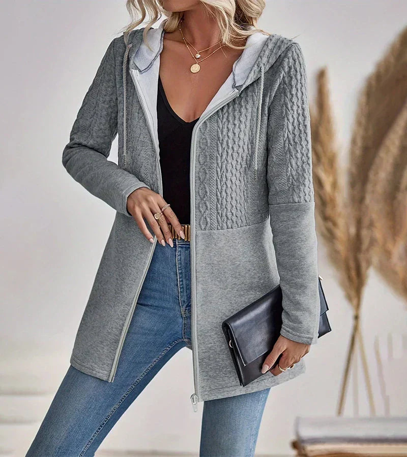 Juniper | Longline Hooded Zip Cardigan
