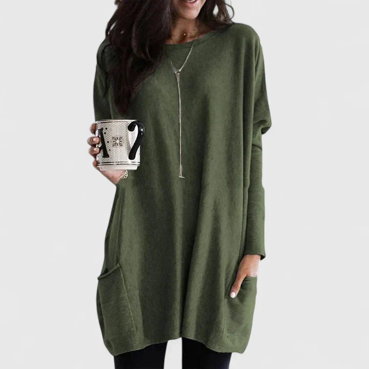 Olivia | Tunic Sweater With Pockets
