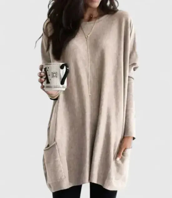 Olivia | Tunic Sweater With Pockets