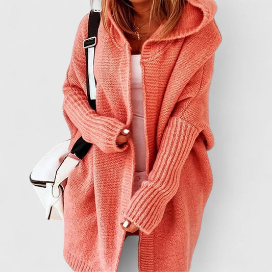 Rowan | Longline Hooded Knit Cardigan