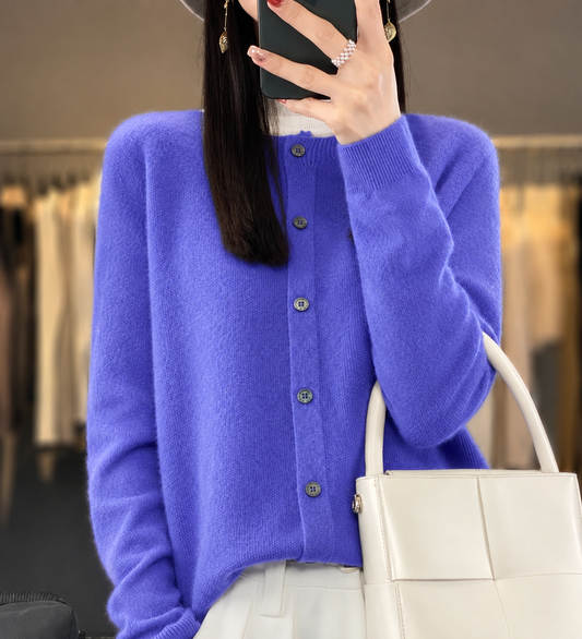 Sienna | Classic Crew Knit Cardigan