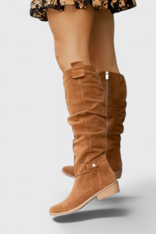 Victoria | Slouchy Pointed Toe High Boots