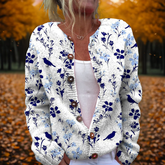 Willow | Floral Knit Cardigan